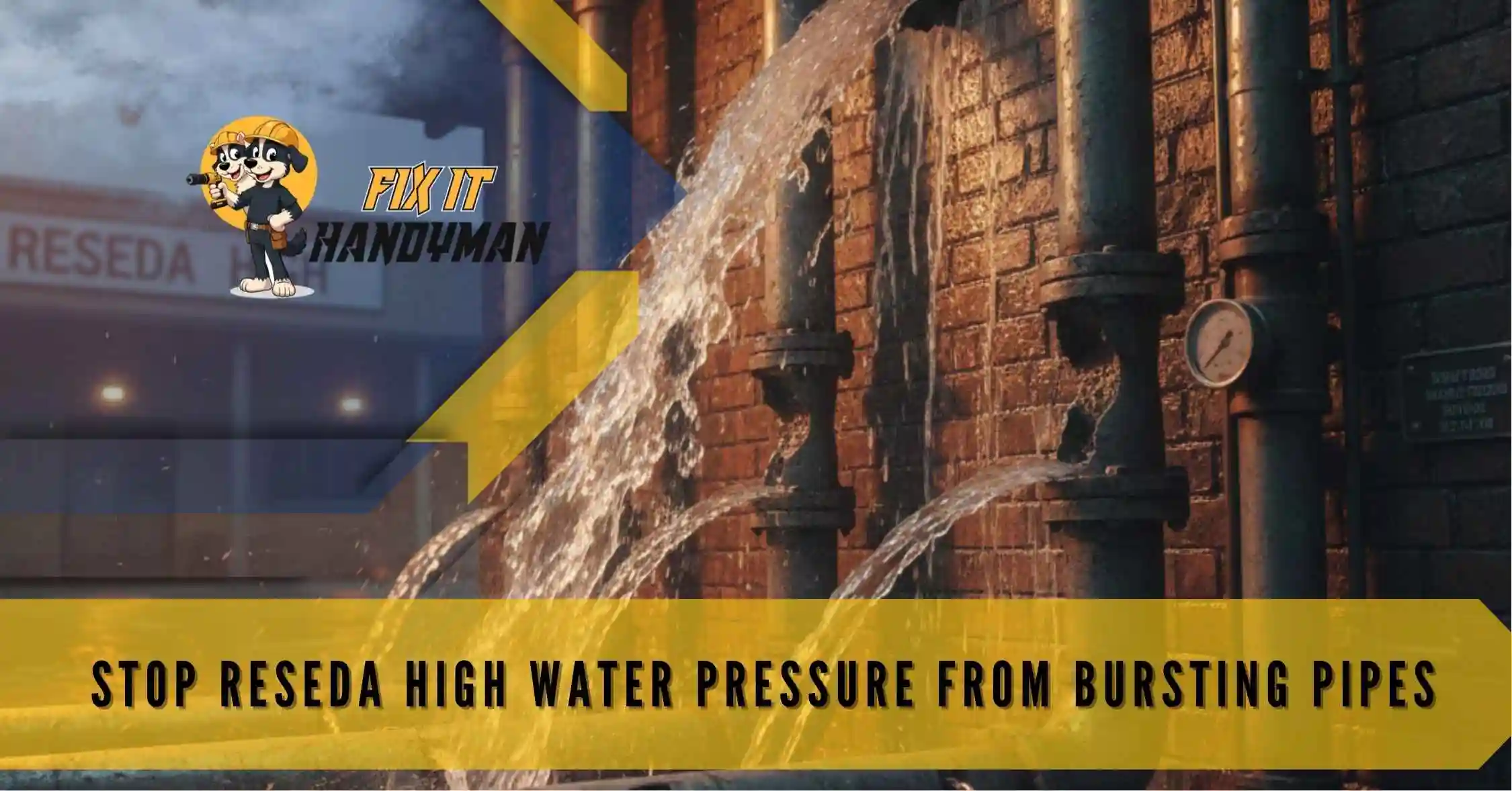 Stop Reseda High Water Pressure From Bursting Pipes