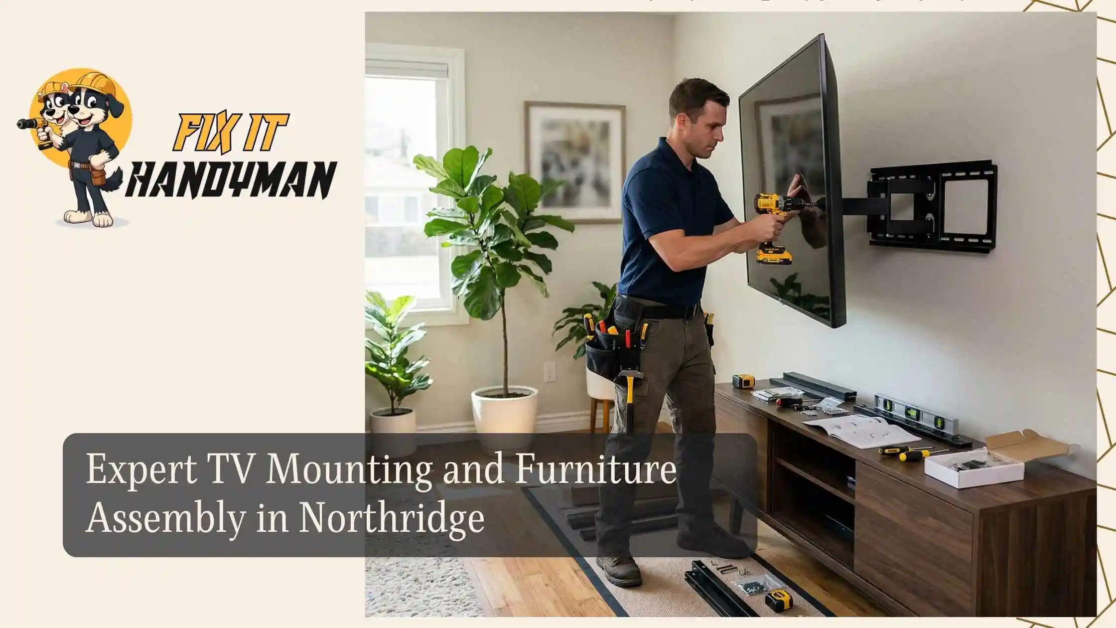 Expert TV Mounting and Furniture Assembly in Northridge