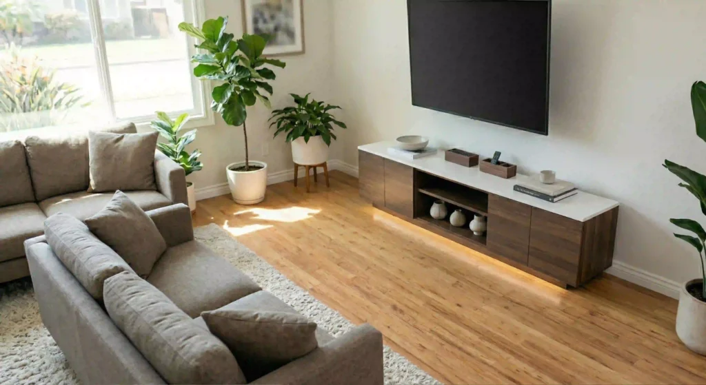 neatly assembled furniture