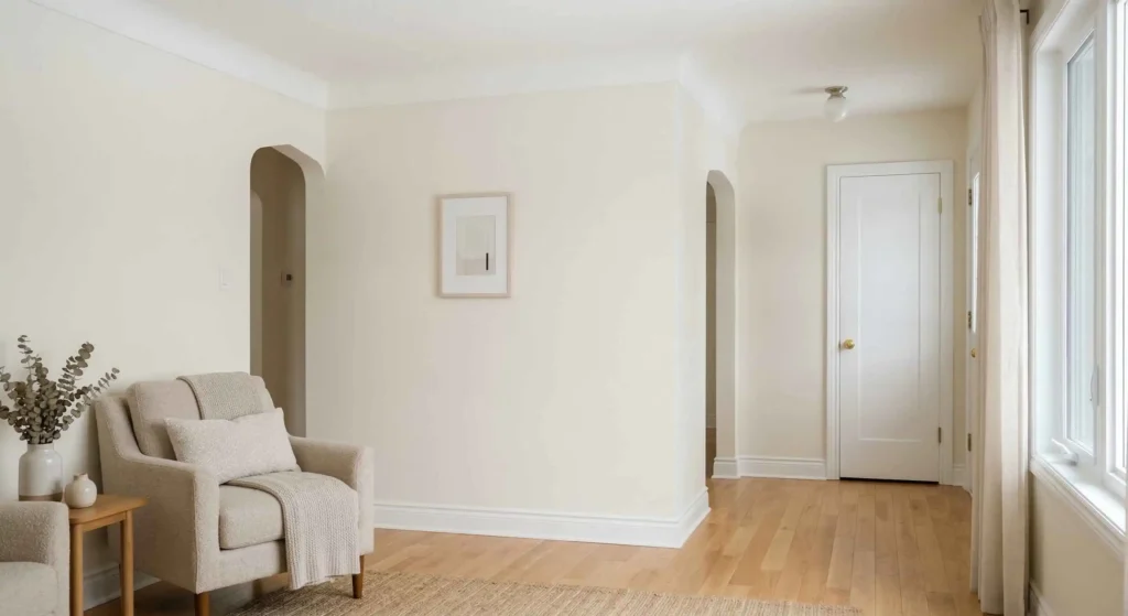 neatly painted walls and repaired interior surfaces