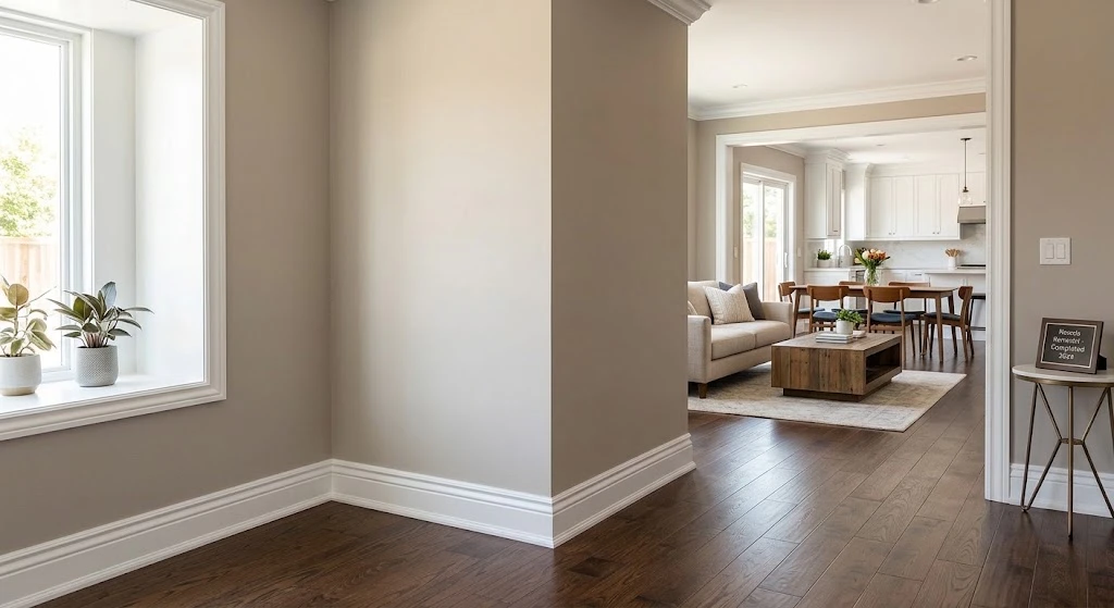 Professional baseboard installation in a Reseda home